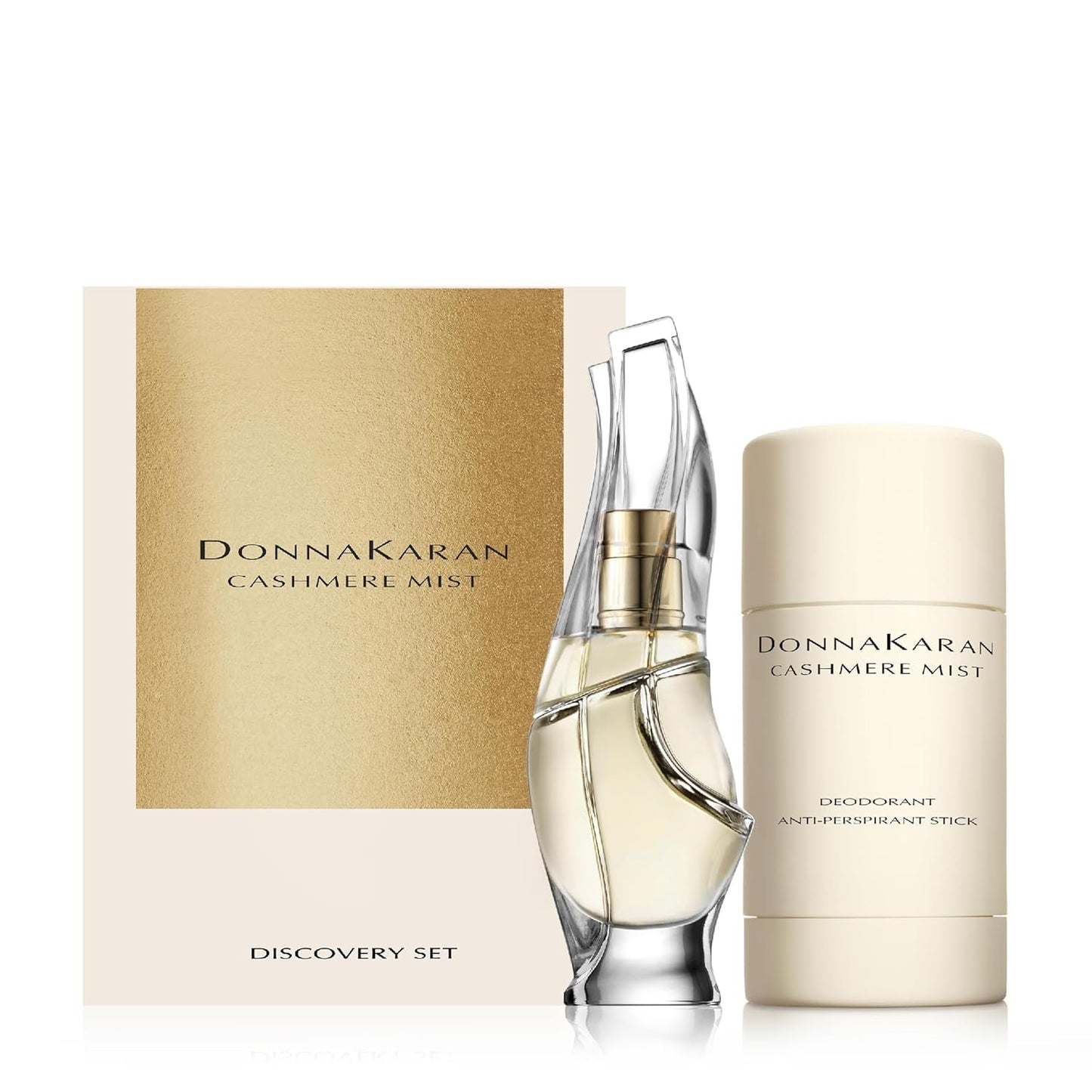 Donna Karan Cashmere Mist Discovery Set For Women - Eau de Parfum Mini Spray 0.5 Fl. Oz. & Anti-Perspirant Deodorant Stick, 1.7 Oz.